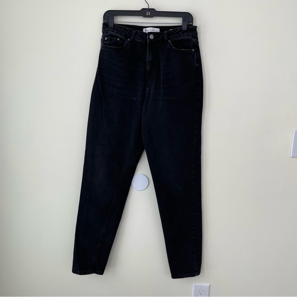 American Tall Jada Mom Jean 27 T Black Denim High Rise - Picture 2 of 10